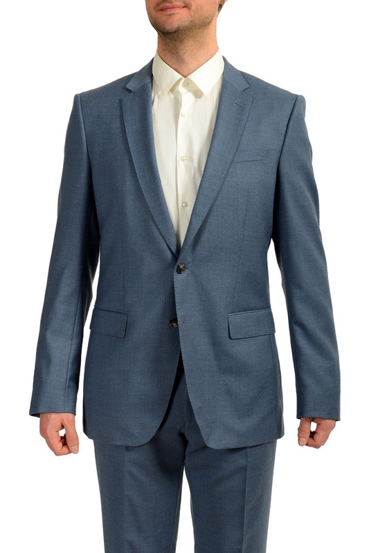 Hugo Boss Men's "Huge6/Genius5" Slim Fit 100% Wool Two Button Suit US 42L IT 52L gallery
