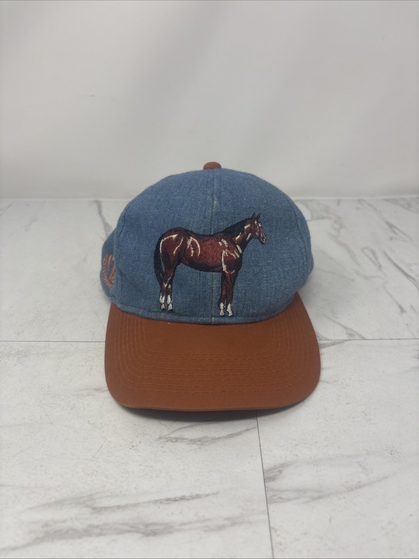 Trucker’s Cap Horse Baseball Cap Snap Back Cowboy Cowgirl AQHA Quarter Horse