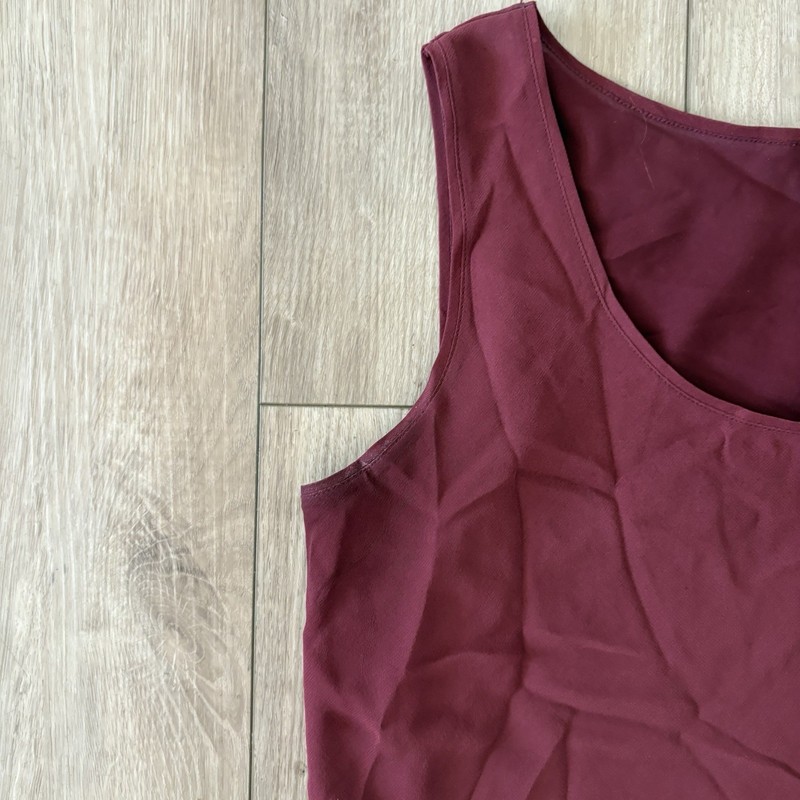 Lafayette 148 New York 100% Silk Charmeuse Layers Sleeveless Tank Top Sz Medium gallery