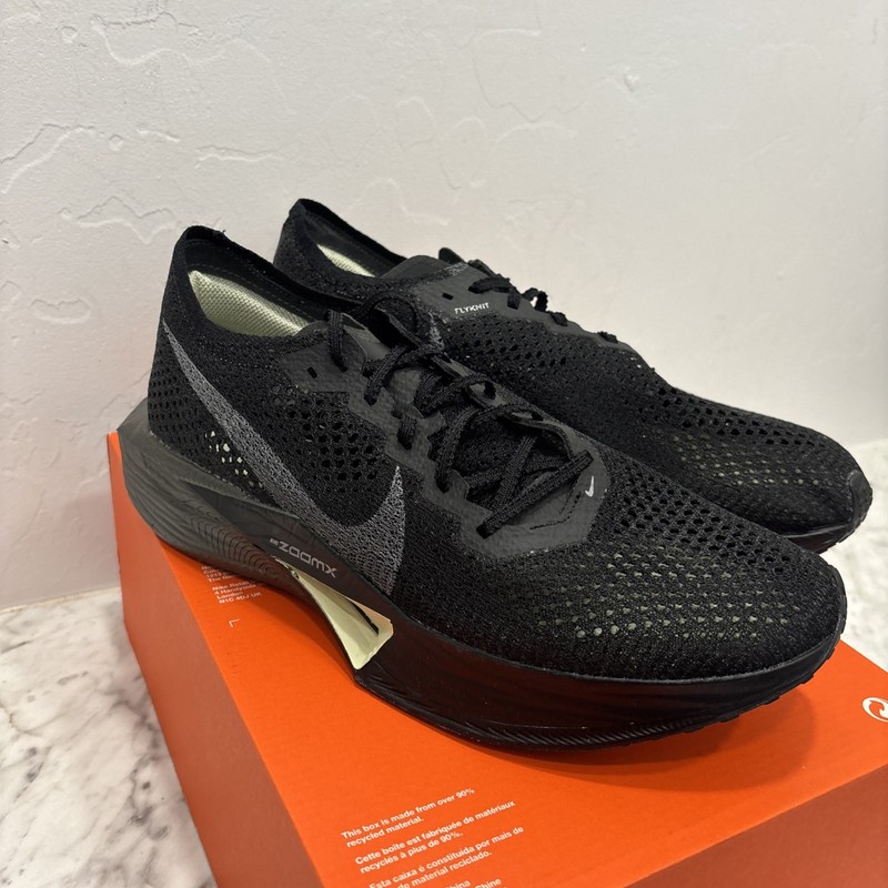 Nike ZoomX Vaporfly Next% 3 FK Black Metallic Ash HV6351-001 Men’s Size 10.5