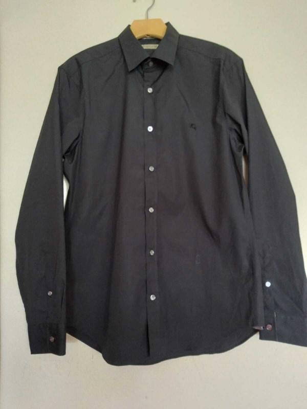 6--Burberry Brit Mens Button Down Dress Shirt Choose Color Size Plaid or Solid gallery