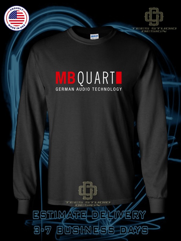 New MB Quart Audio Logo Men’s Long Sleeve T-Shirt American Size T-Shirt