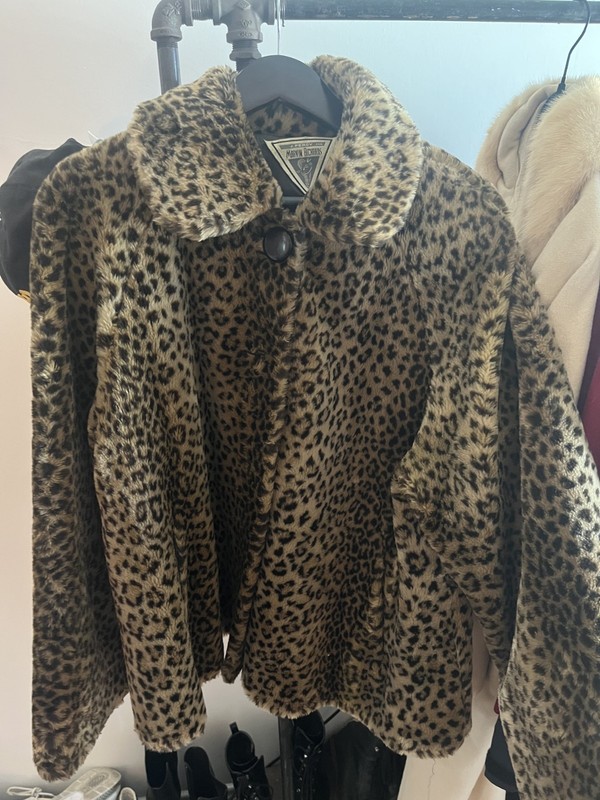 j percy for marvin richards leopard coat