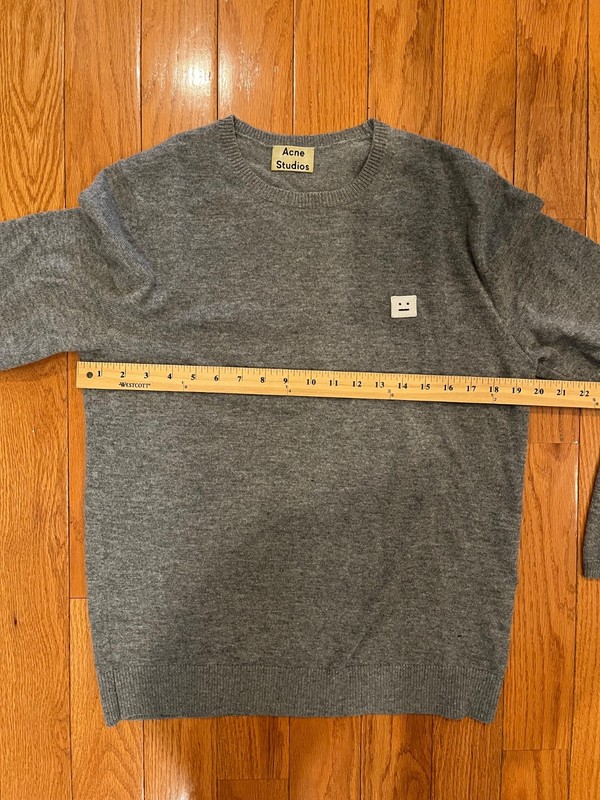 Acne Studios Wool Sweater Gray Size Medium (flaws) gallery