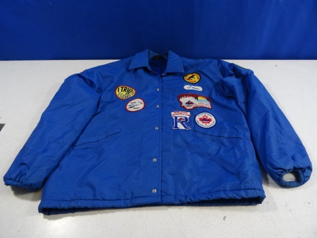 Vintage Apple Country Snowmobile Club Wenatchee WA Windless Jacket & Patches (L)