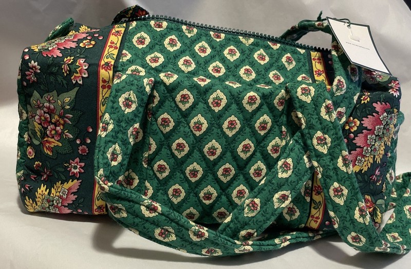 Vera Bradley Retired Rare Greenfield Classic 100 Handbag Shoulder New