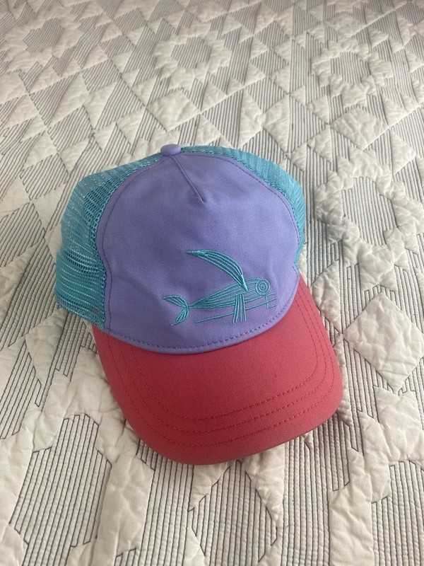 Patagonia LoPro Surfing Flying Fish Logo Color Block Trucker Hat Snapback