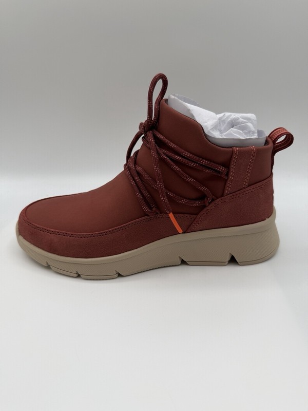 Ryka Charisma Boots,Women’s 7 W, EU: 37W,Red Ochre, Wedge,Side Zip,NEW/DEFECT