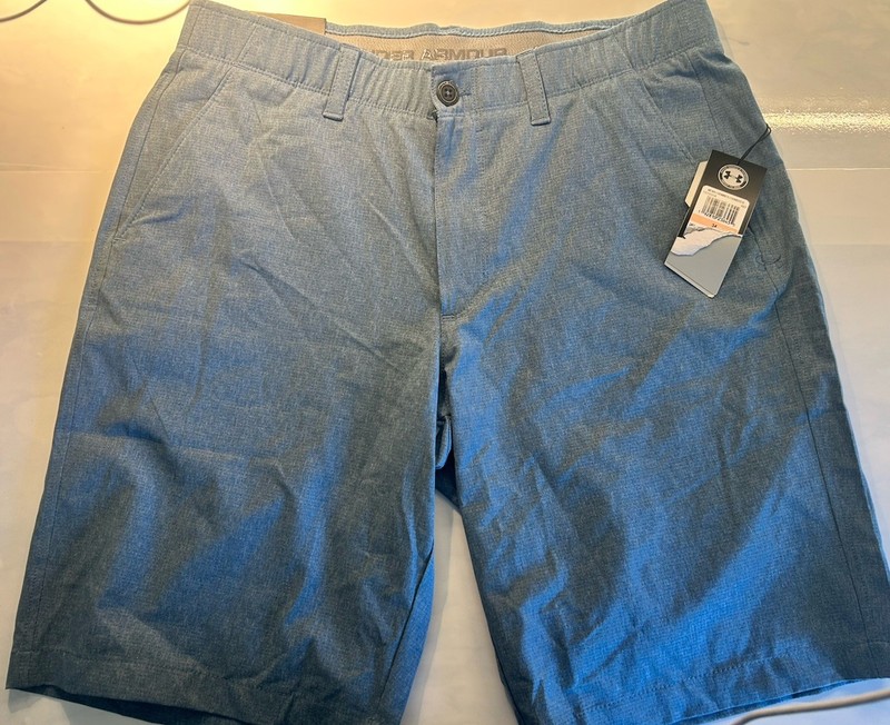NWT Under Armour HeatGear Golf Shorts Mens Performance Stretch Flat Front 10.5”