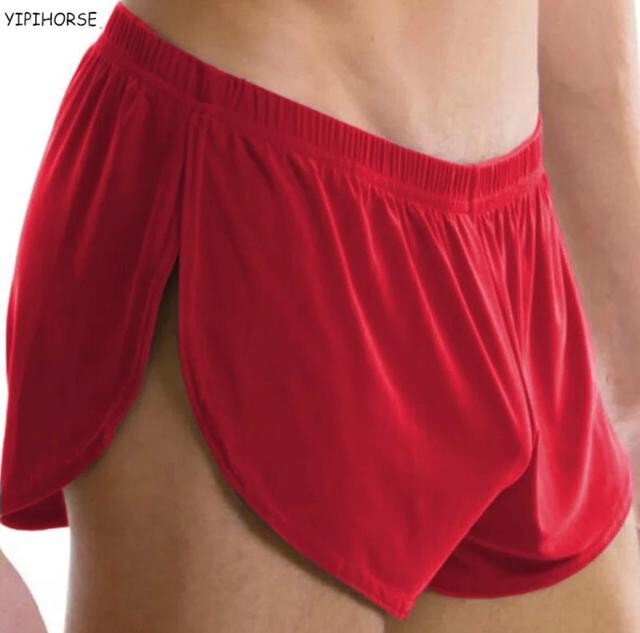 Men’ V Split Soft Pacer Home Dream Lounge Style Shorts Boxer Trunks Underwear