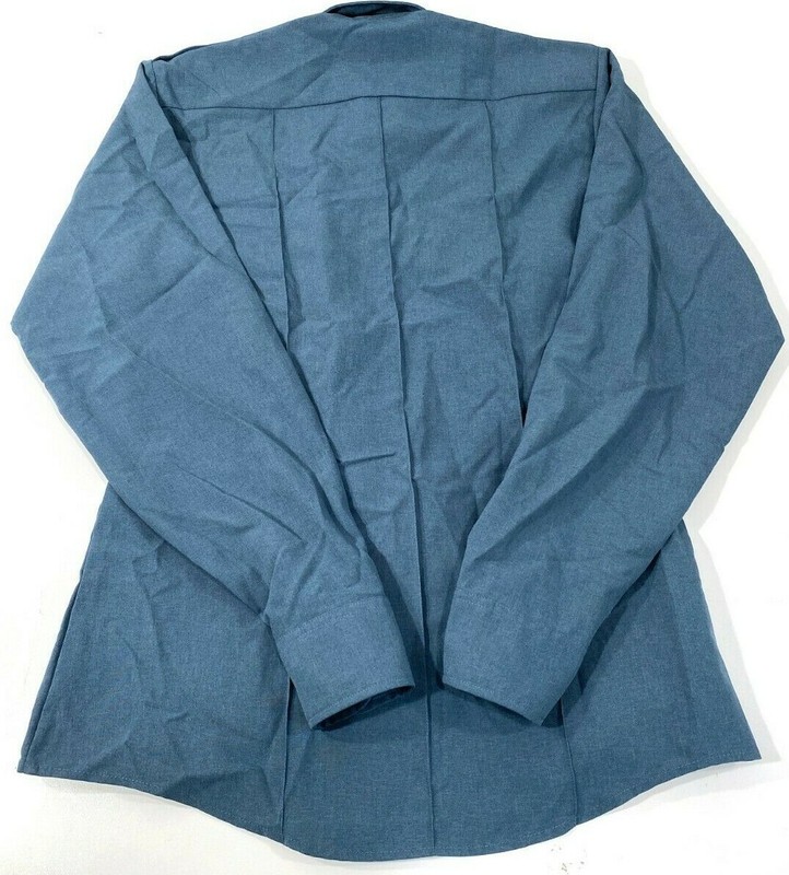NEW ELBECO MENS TexTrop2 LONG SLEEVE POLYESTER SHIRT 319N FRENCH BLUE 15.5 x 37" gallery