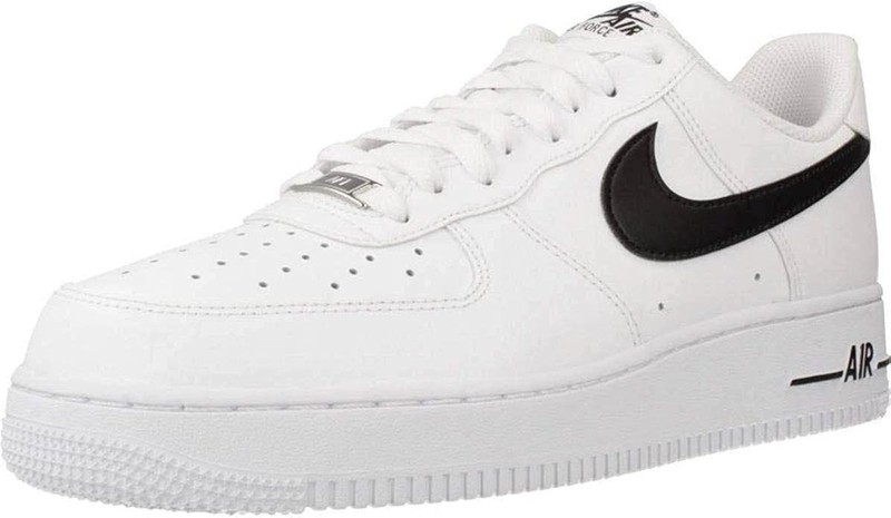 NIKE Men's Low-Top Sneakers Basketball Shoe, Black White 100, 9.5 - White Black gallery