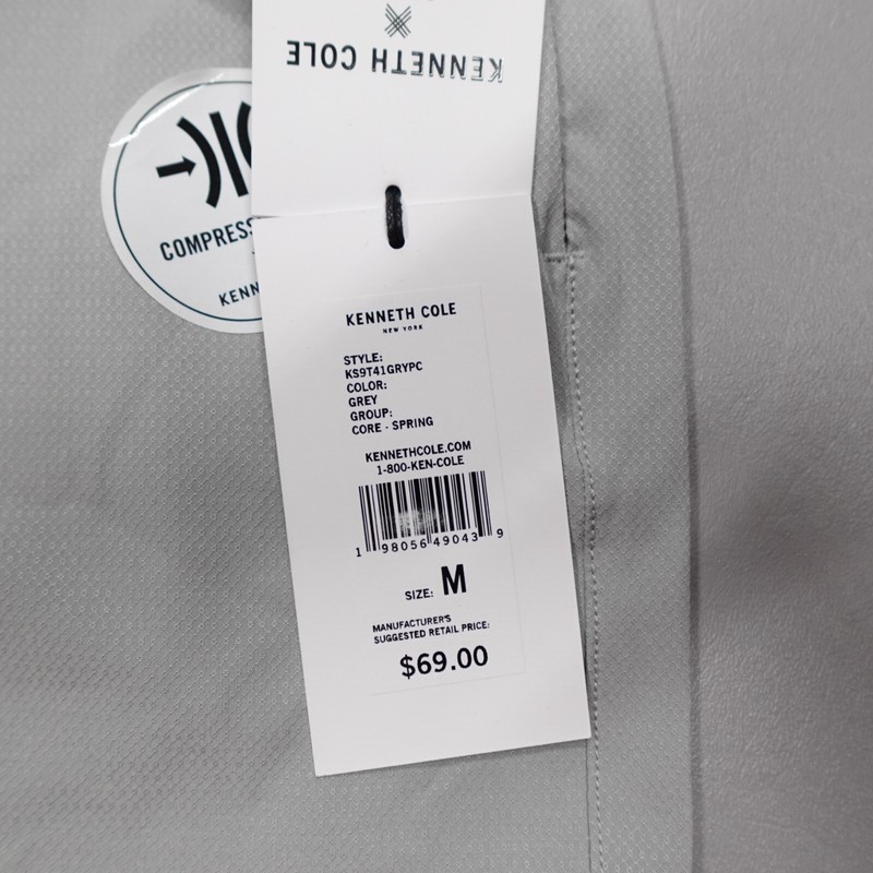 Kenneth Cole Tech Shorts Stretch DWR Compression Liner Grey 7" Inseam gallery