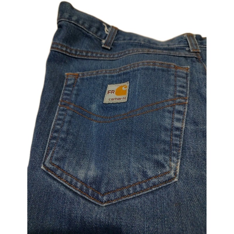 Mens Carhartt FRB150PRW FR Flame Resistant Relaxed Fit Jeans Pants 38×34