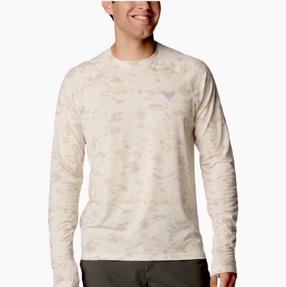 Columbia Men’s PFG UNCHARTED LS Camo Fishing Shirt Sz. M NEW FM5965-024