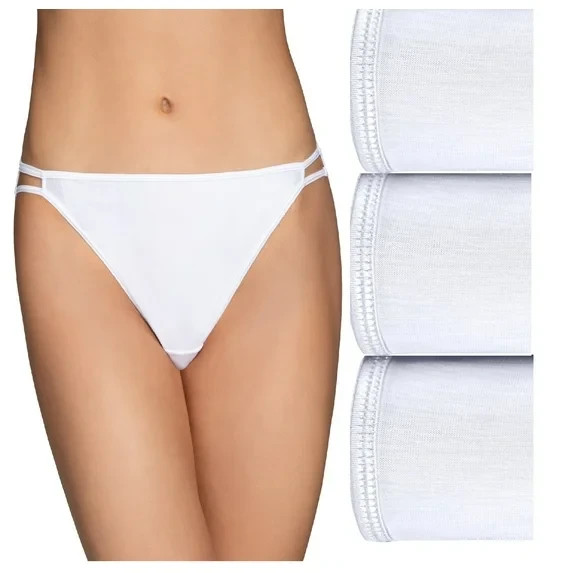4 prs VANITY FAIR String Bikini ILLUMINATION 18108 Panty WHITE Size- 5~6~7~8 gallery