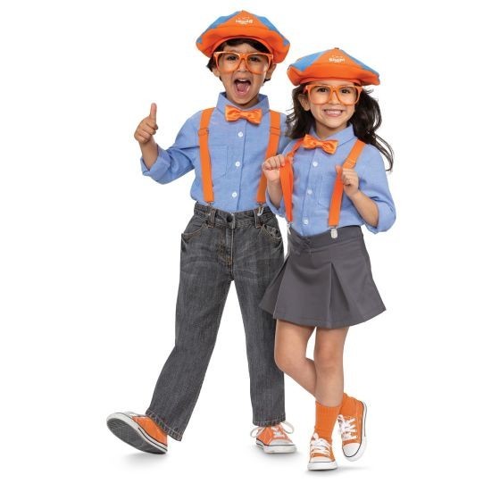 Child Blippi Kit Educational Costume Halloween Dress Up U-Tube