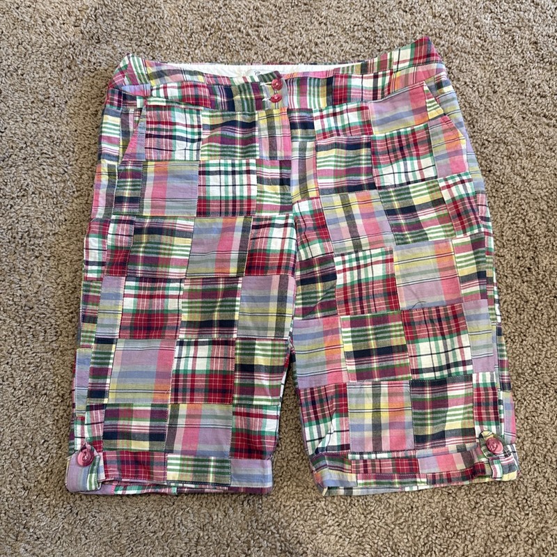 Cambridge Dry Goods Size 8 Patchwork Bermuda Shorts Women’s