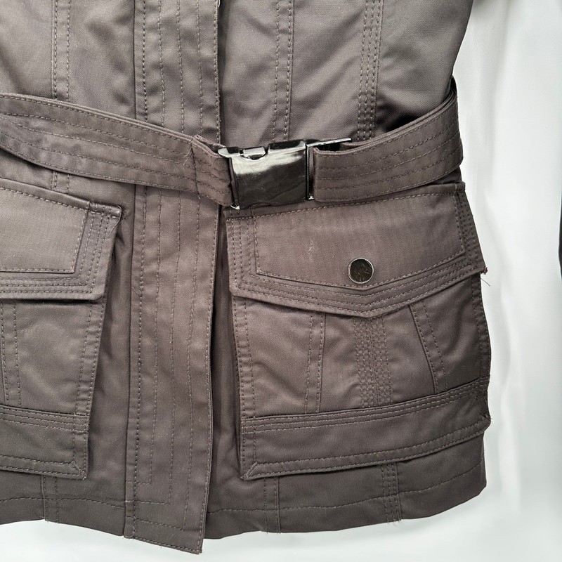 FORMUL@ JOVEN Women's Brown Belted Utility Jacket Size S gallery