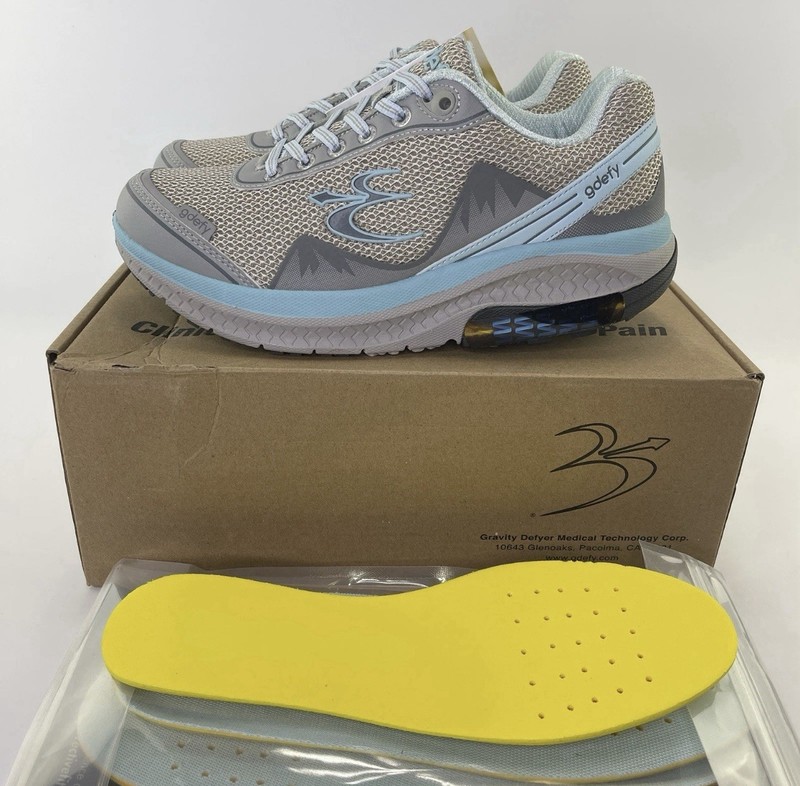 gdefy Gravity Defyer Mighty Walk Sneakers Athletic Shoes Blue Gray Women’s