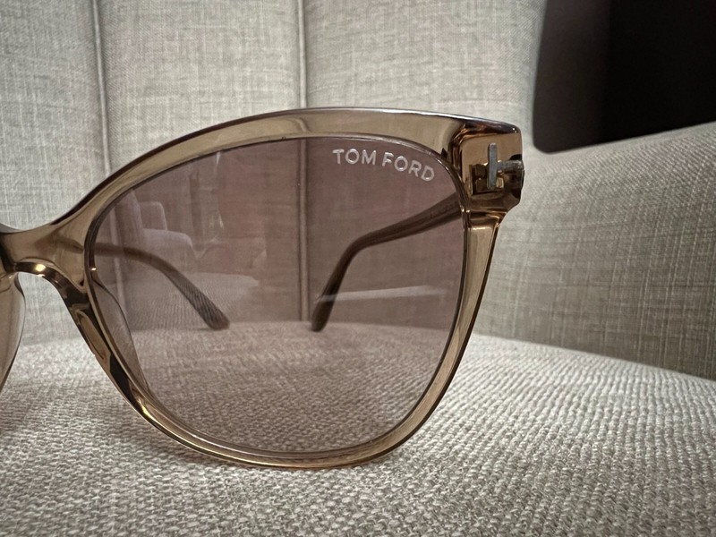 Tom Ford Ani TF844 45G Champagne Cat Eye Sunglass Womens 58-18-140 *2 LF2243324 gallery
