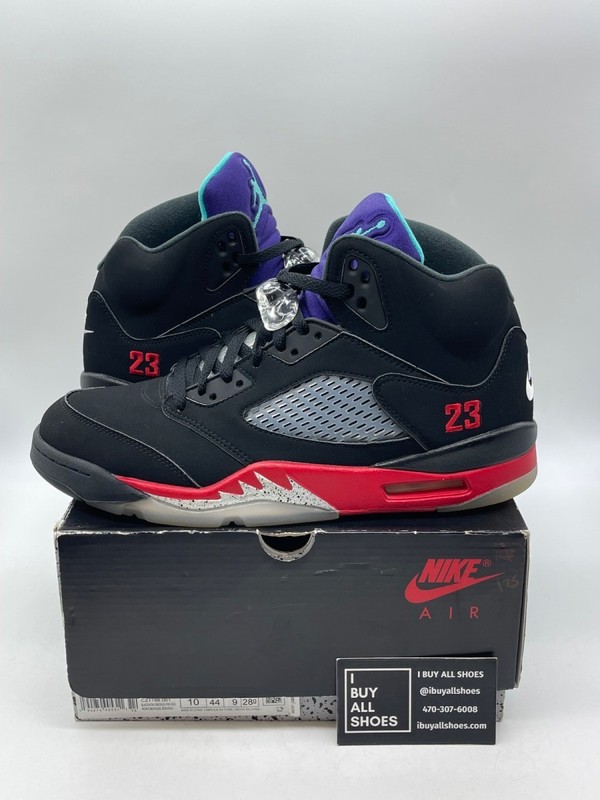 Jordan 5 Retro Top 3 10 (Moderately Worn Pre-Owned) Size 10 (Damaged Box)