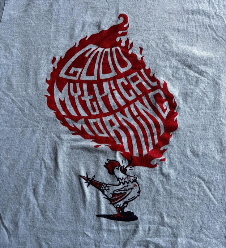 Good Mythical Morning Shirt Mens XL Blue YouTube Graphic Tee Port & Company gallery