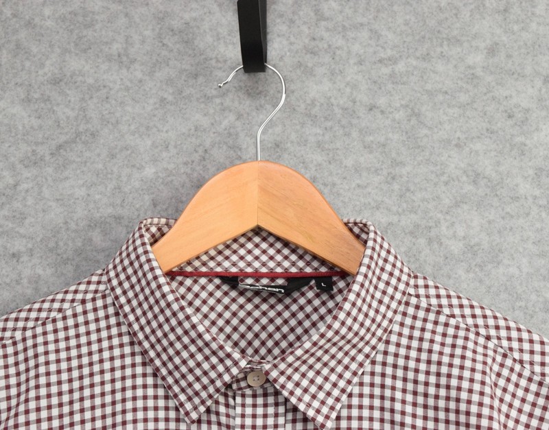 Rohan Newtown Long Sleeve Shirt Burgundy White Gingham Size L gallery