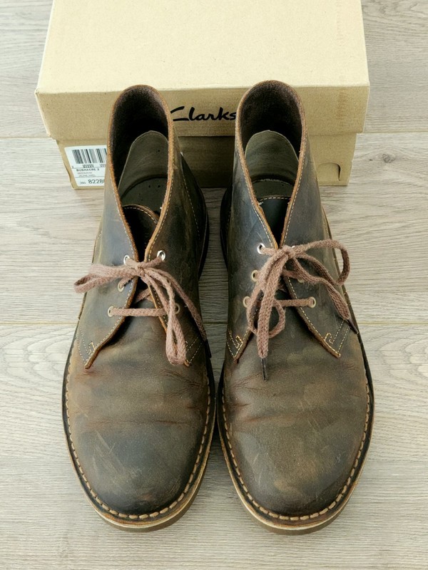 Clarks Bushacre 2 Desert Chukka Boots Beeswax Brown Men’s US 9