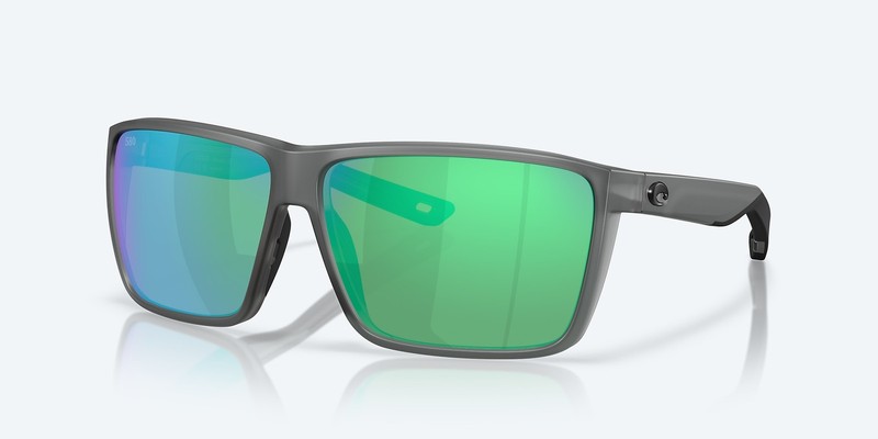 Costa Del Mar Rincon II Matte Smoke/Green Mirror 580G Polarized 64 mm Sunglasses