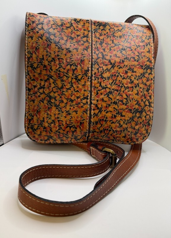 Patricia Nash Floral Crossbody Leather Bag