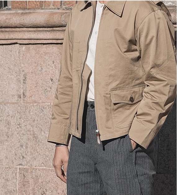 Bronson USN M-421A Men's Flight Jacket Vintage Flying Suit Work Coat Outerwear gallery