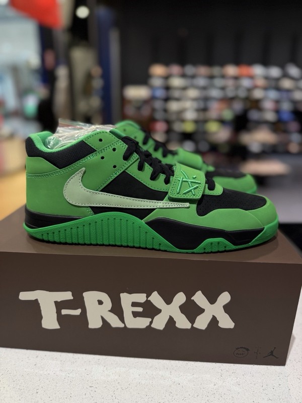 Nike Jordan CJ1 T-Rexx x Travis Scott Green Spark IM9113-300 Size 11, Brand New