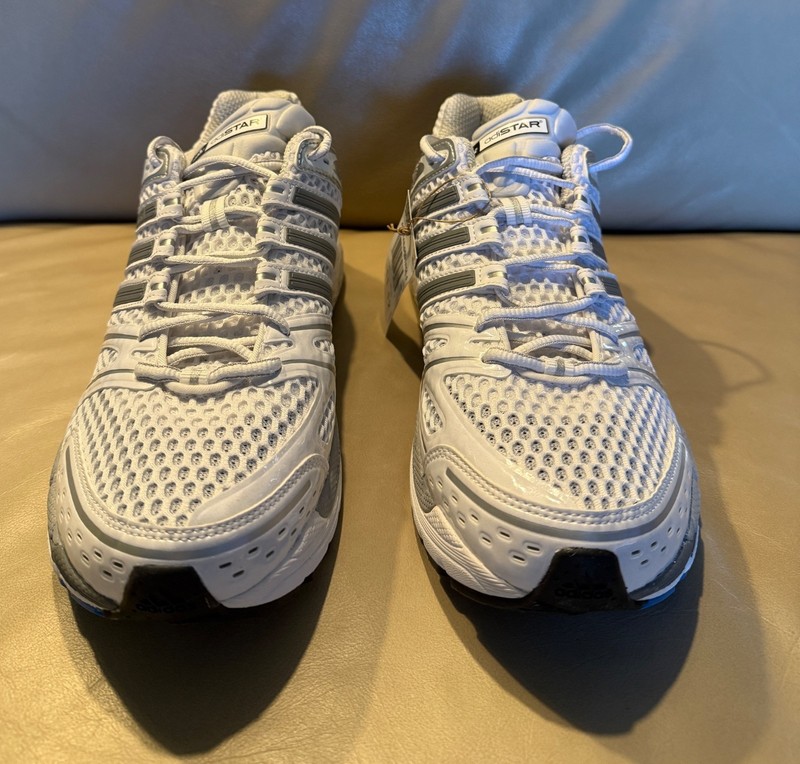 NWOB Men's Adidas Adistar Control 5 Running Shoes Size 13 Color White JQ4163 gallery