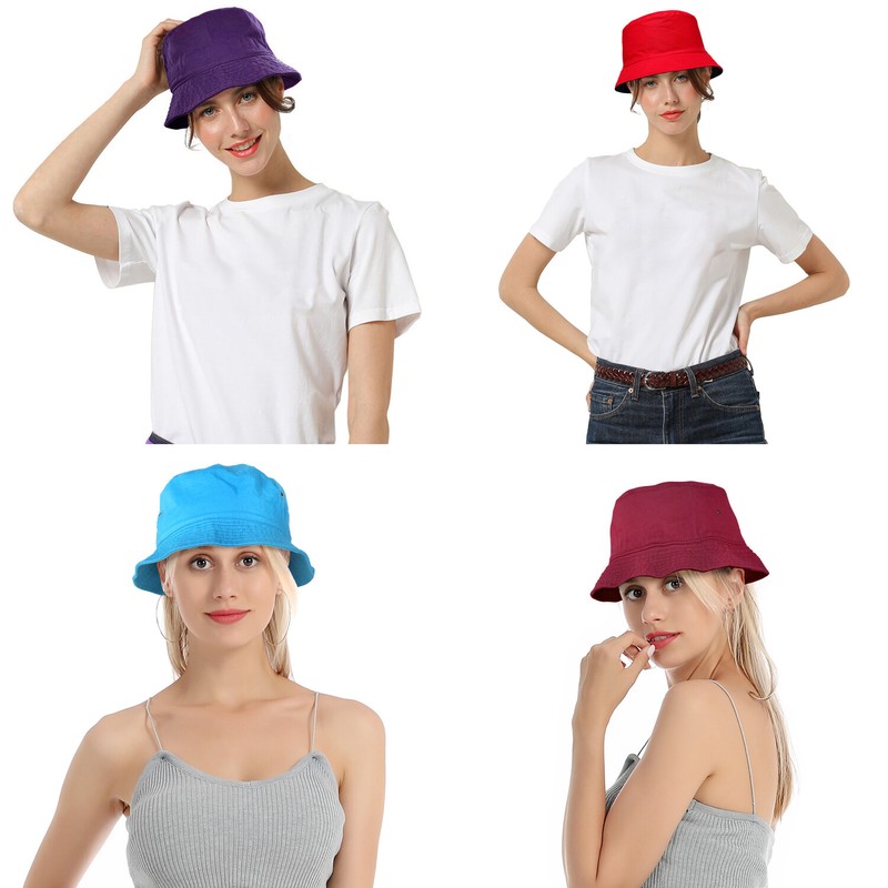 Bucket Hat for Men Women Unisex Cotton Packable Foldable Travel Beach Picnic Hat gallery
