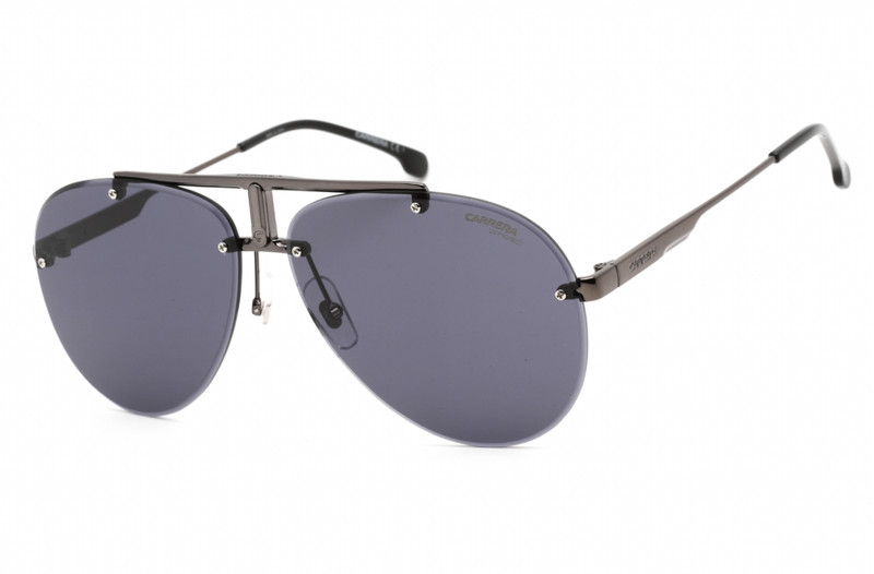 CARRERA 1032/S 0V81 IR Sunglasses RUTHENIUM BLACK Frame Grey Lenses 62 Mm