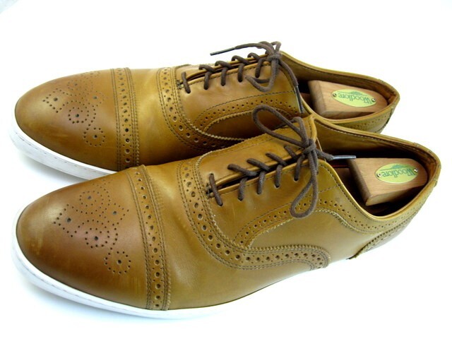 Allen Edmonds "STRAND" Men's Casual Cap-Toe Oxford Sneakers 11.5 D Walnut(421N) gallery