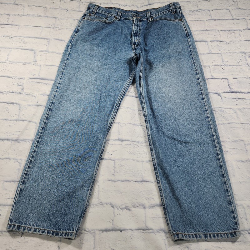 Levis 550 MENS SIZE 38X30 Jeans Light Wash Blue Relaxed Fit VINTAGE Y2K 90s