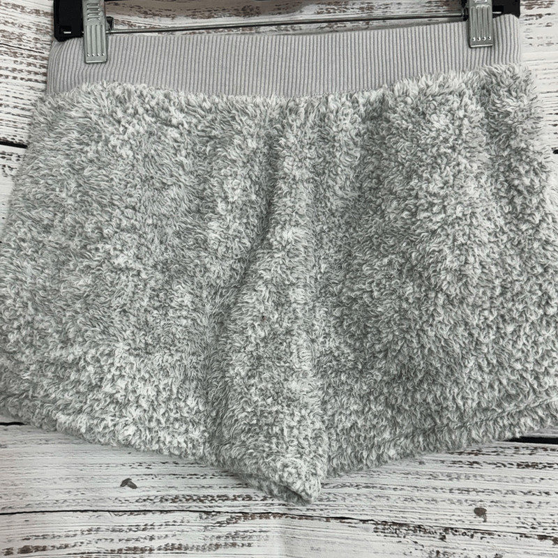 Aerie Shorts Womens Size Small Sherpa Gray lounge Dream Fuzzy Cozy Home