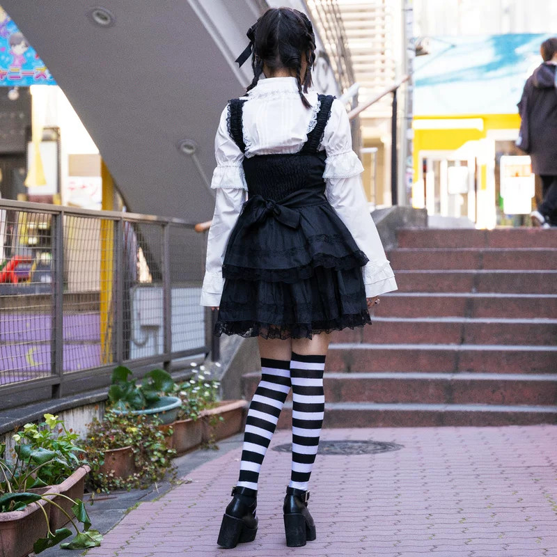 ACDC RAG Ribbon B Dress Gothic Lolita Black Lace Harajuku Japan KO-2216 gallery