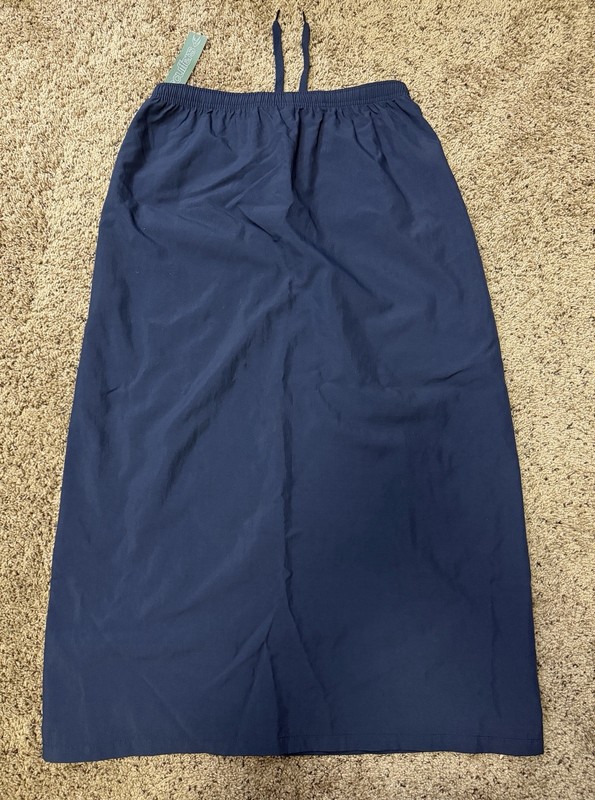 NWT Women’s Scuffers Sports Navy Tech Blue Ankle Length Skirt Size Small gallery