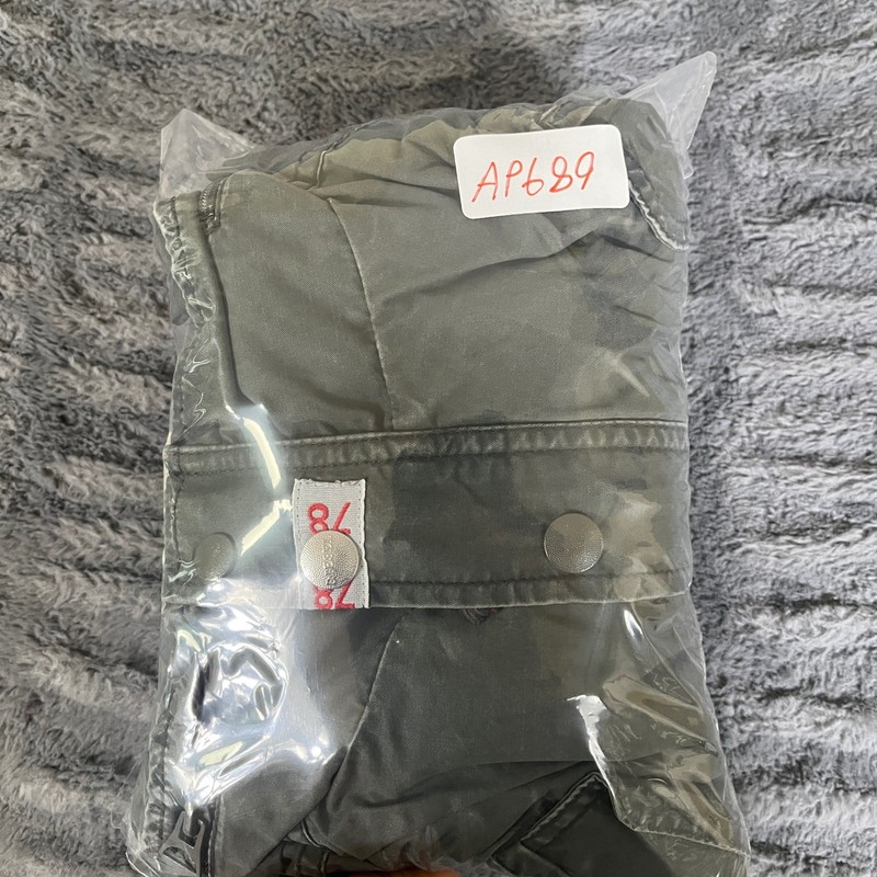 Diesel Mens XL Olive Green Cotton Military Field Jacket Utility Full Zip AP689 gallery
