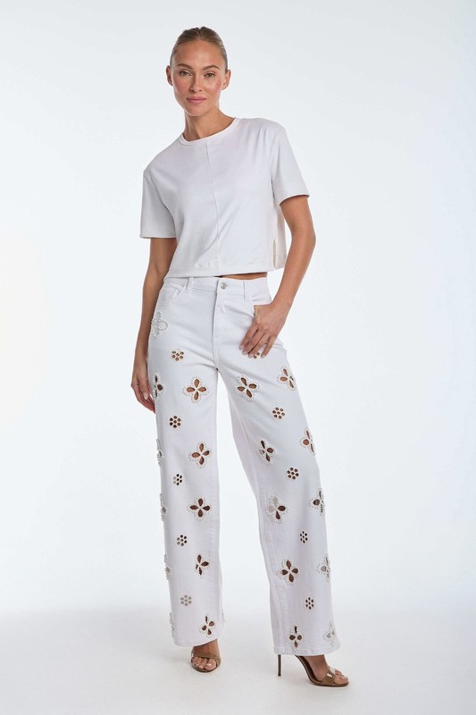 Kaia Pearl High Rise Jean White Classic THE NOLI SHOP gallery