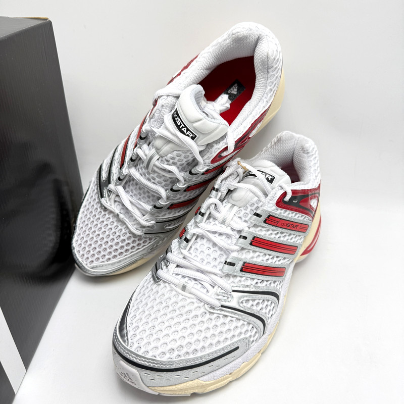 ADIDAS Adistar Control 5 White Better Scarlet Grey KI8600 Men's sz 8-11 gallery