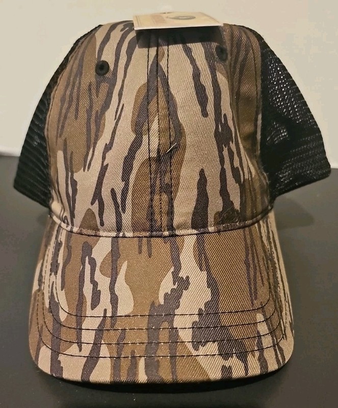 Mossy Oak New Bottomland Camo Hat Hunting Fishing Camping Casual Snapback NWT!!