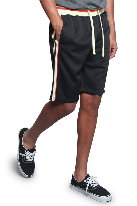 Men’s G Side Stripe Waistband Drawstring Gym Track Shorts Small~5XL JS26-A1E