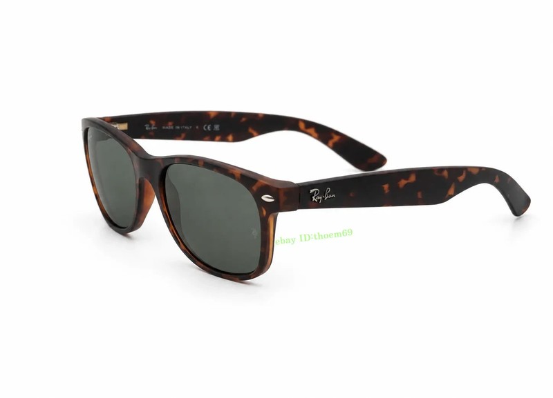 RAY-BAN NEW WAYFARER RB2132 865/B1 55MM SUNGLASSES Dark Grey LENS Matte Havana gallery