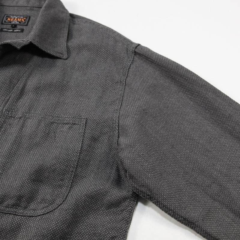 BEAMS PLUS 26SS MIL Chore Jacket L Cotton Linen Gray US Navy Inspired F/S gallery
