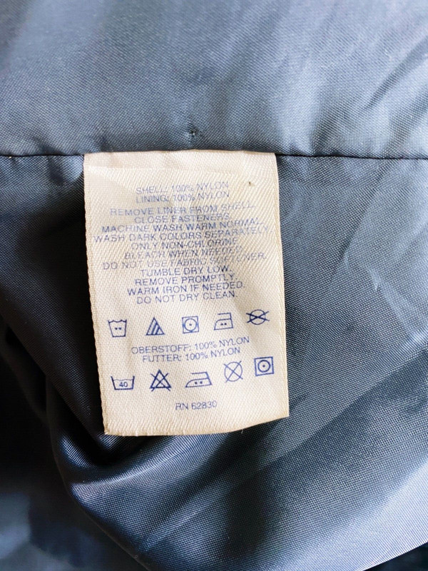 Lands' End Womens Jacket Sz L Purple Full Zip Snap Buttons Hooded Lined Pockets gallery