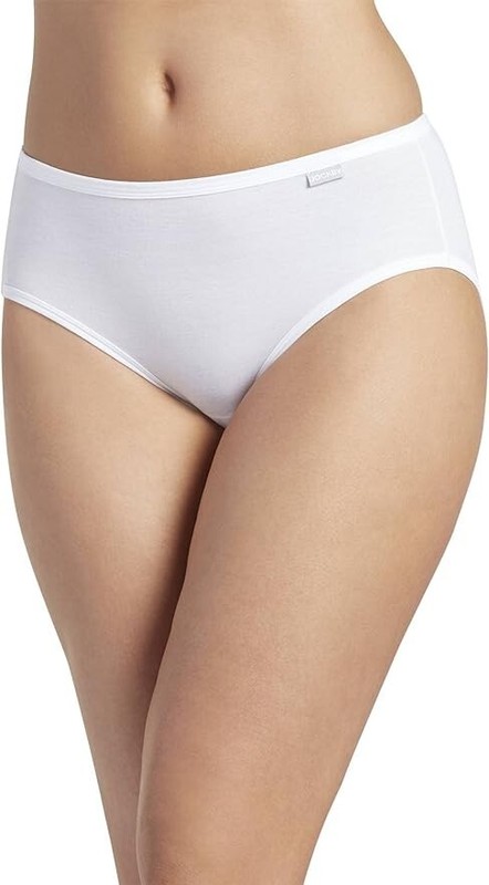 Jockey L13536 Womens White Underwear Supersoft Hipster Size 6 gallery